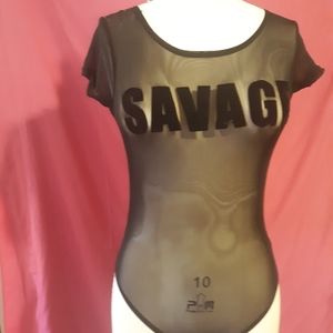 🦸🏽‍♀️SUPER BLACK FRIDAY SALE‼  Mesh "SAVAGE" bodysuit